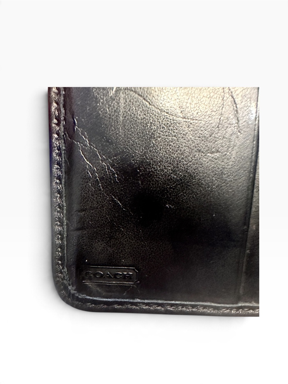 Vintage Coach Bi- fold Pebbles Leather Short Wallet Y2K Excellent Condition - Picture 9 of 14